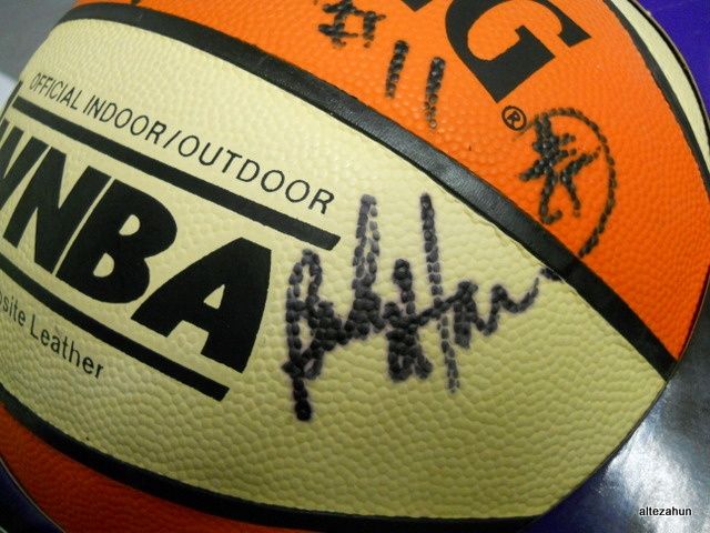   Womens NBA Hand Signed Ball Johnson Hammon Spoon San Antonio