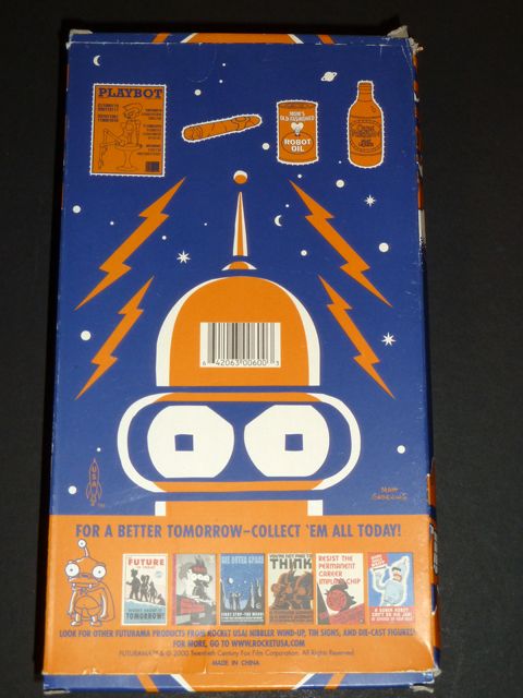 FUTURAMA BENDER TIN TOY ROCKET USA NEW RARE