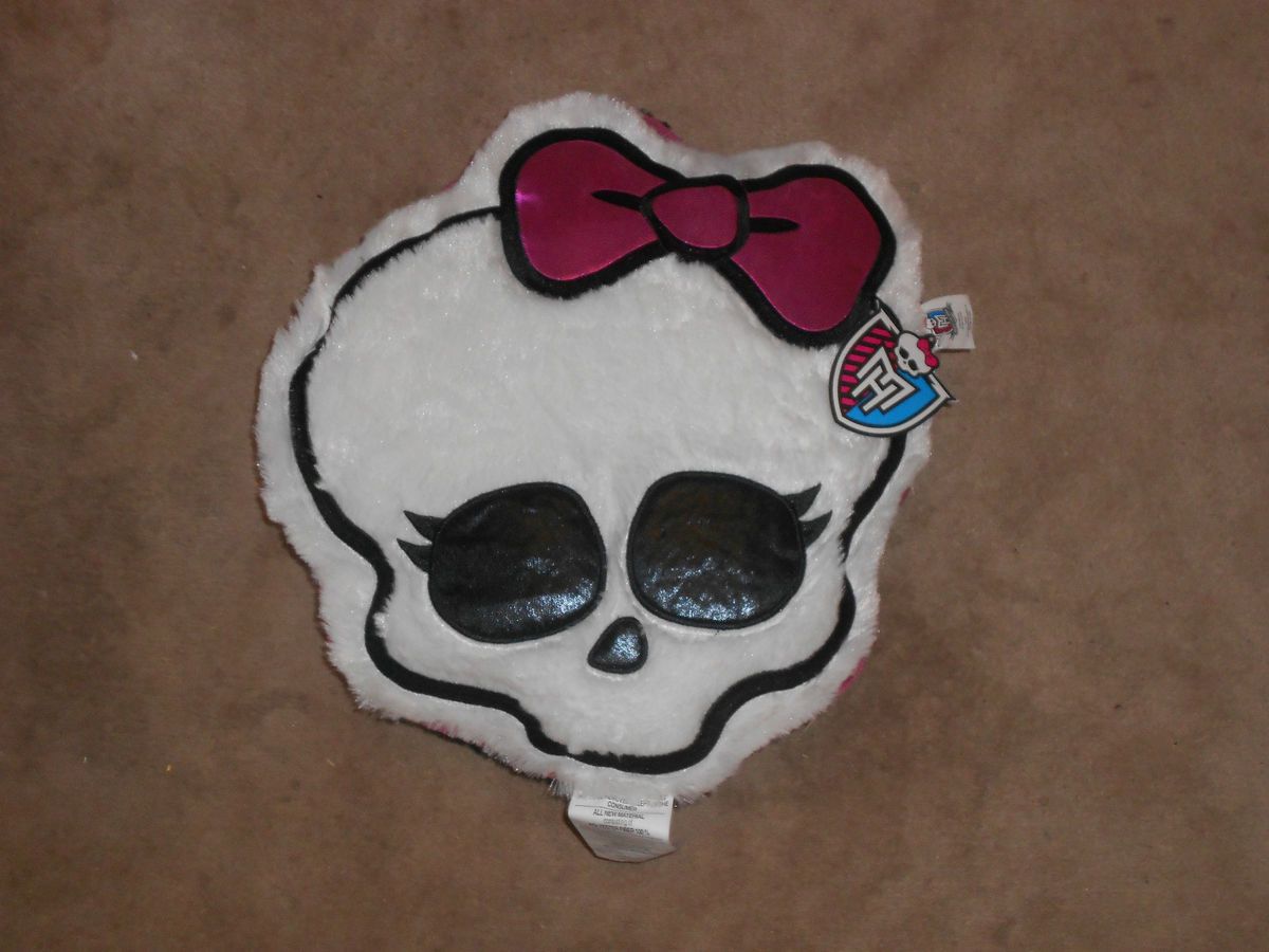 New Monster High Bedding Skull Shaped Pillow