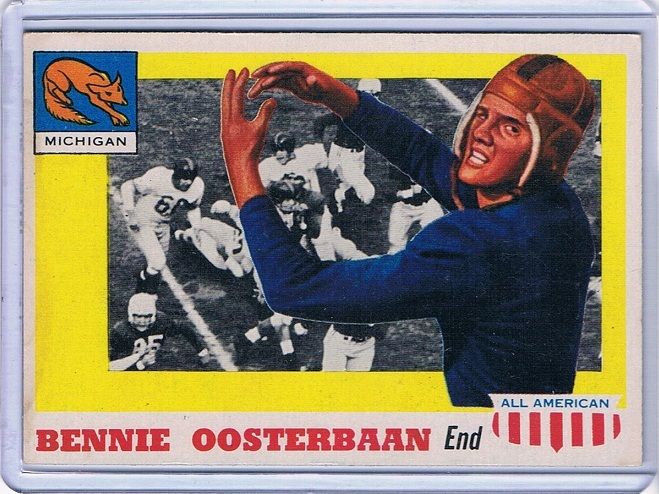 Bennie Oosterbaan 1955 Topps All American 80 Michigan