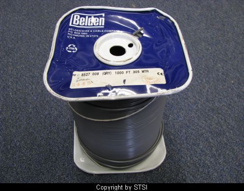 Belden 8527 Hook Up Lead Wire 12AWG Gray 1000 ft 8527 008 1000 STSI 