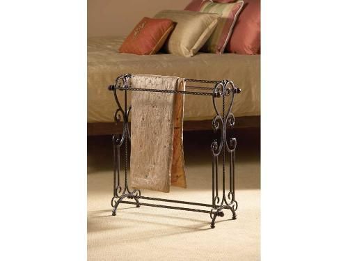 iron scroll quilt rack blanket rack dark bronze