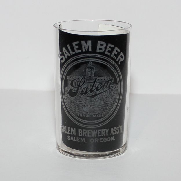 salem beer etched glass salem or