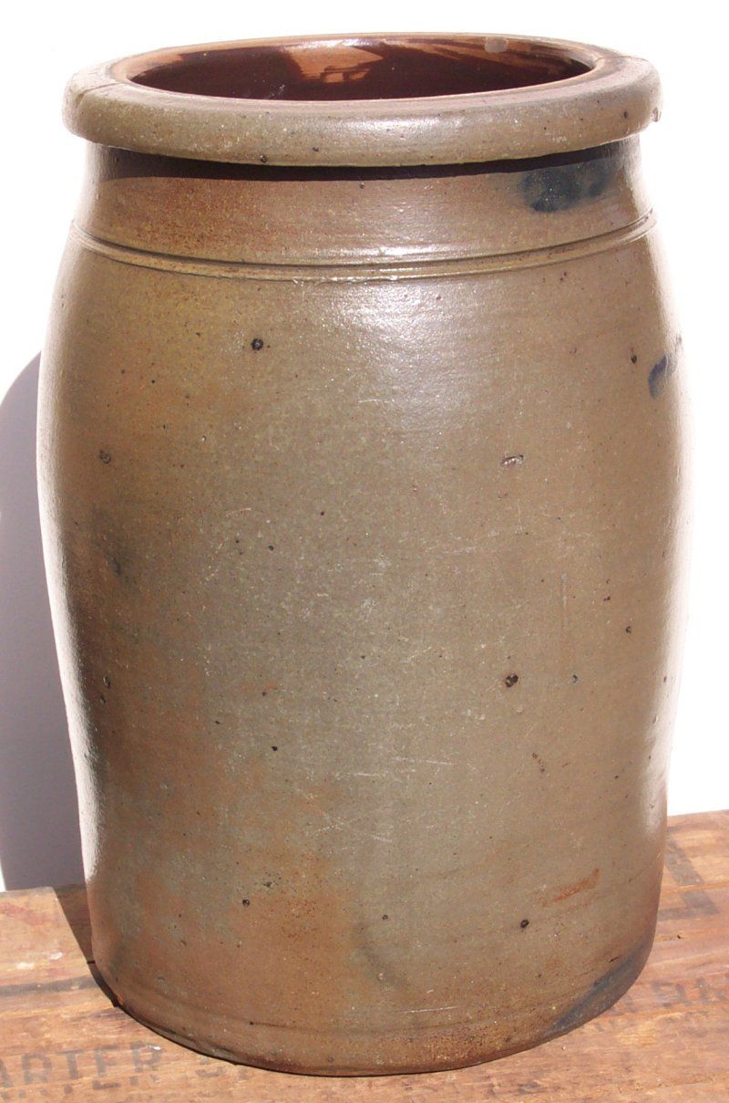 Antique Stoneware Jar Crock 2 Gal Behrens Wheeling WV