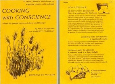 1982 cooking with a conscience a benjamin h corrigan