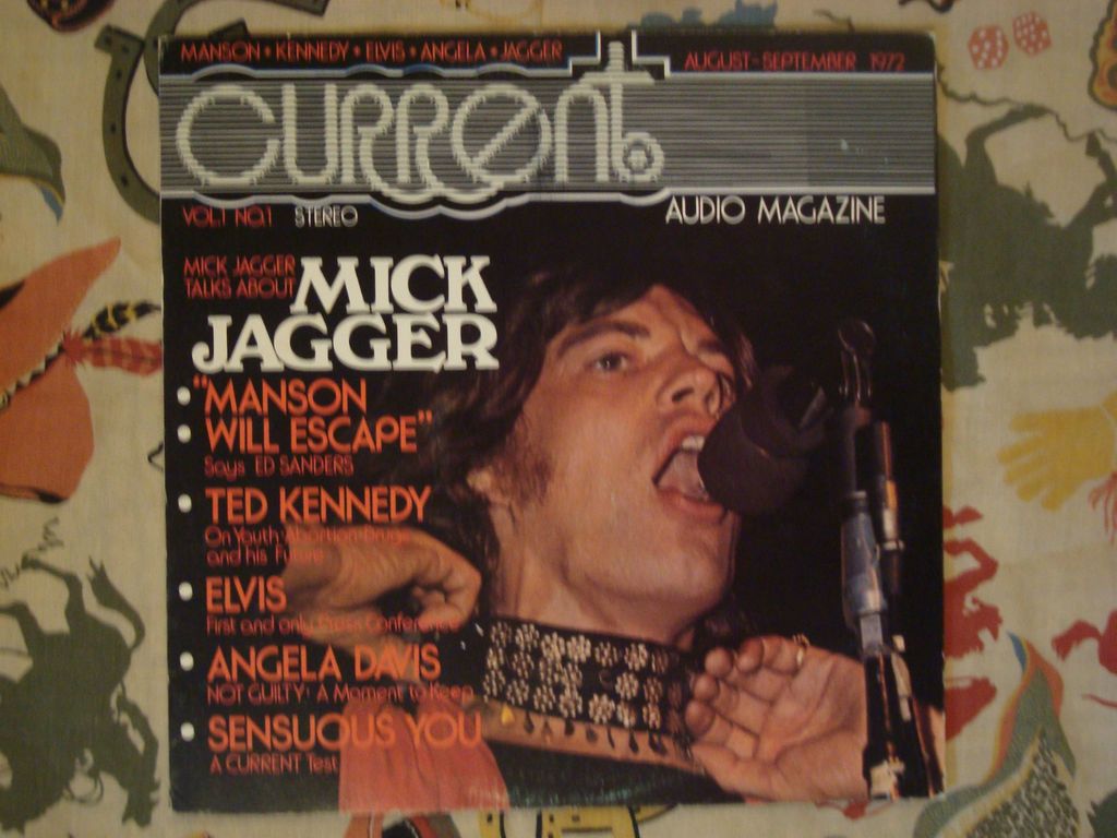   Magazine LP Elvis Presley Mick Jagger Charles Manson Angela Davis