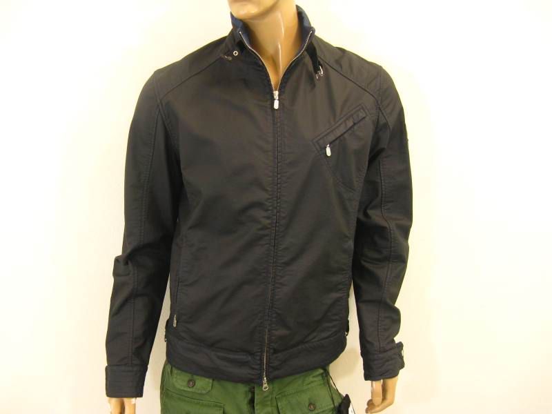 Belstaff Jacket Bomber Sz XL 410$ 35 715326 Black Man New