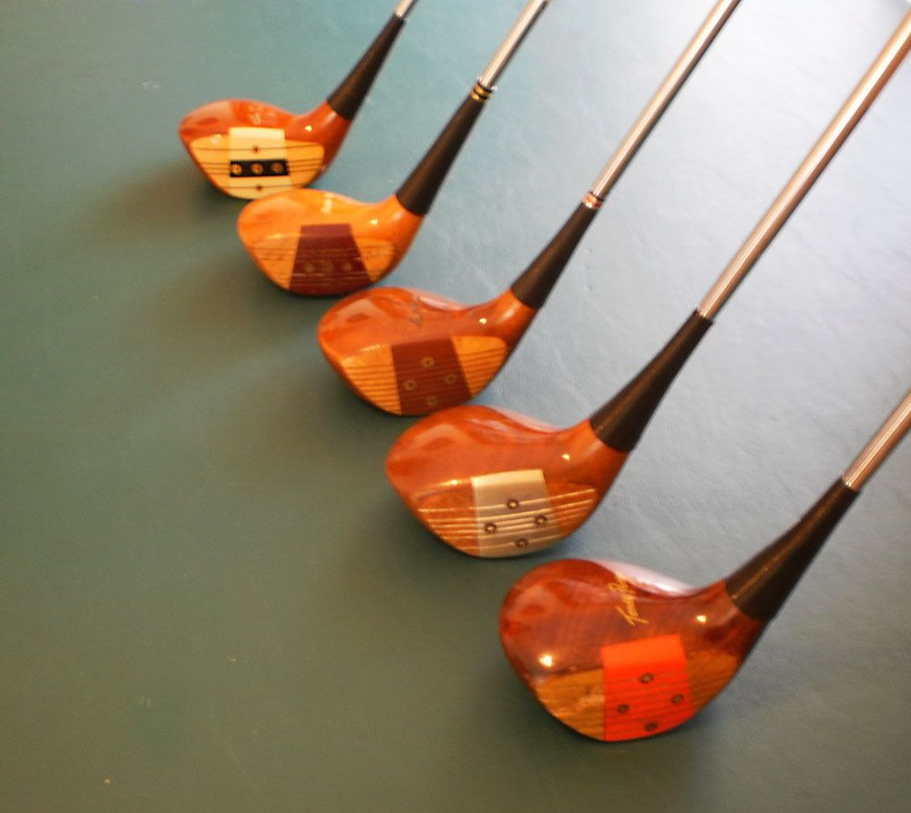 Persimmon One Wood Drivers Ben Hogan, Tony Penna, PowerBilt 