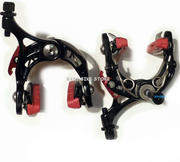 Bike 225g Road Brake Set Front Rear Calipers Black