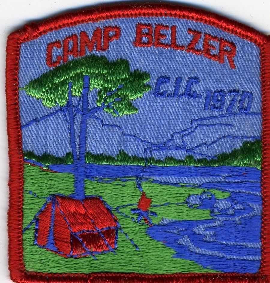 1970 Camp Belzer Central Indiana Council Patch O15