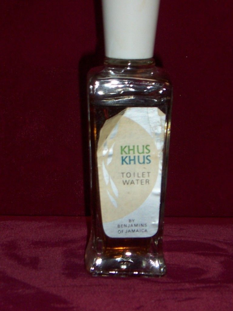 Khus Khus Toilet Water by Benjamins of Jamaica Vintage