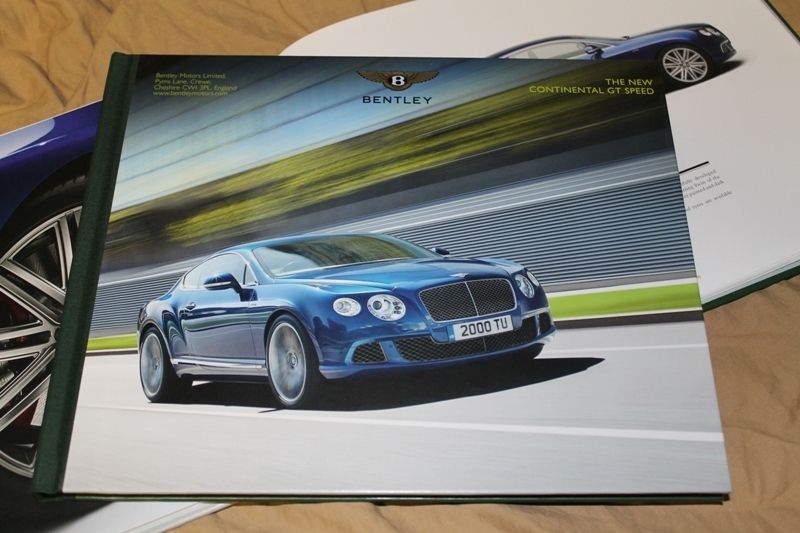 2013 Bentley Continental GT SPEED hardcover brochure Prospekt 
