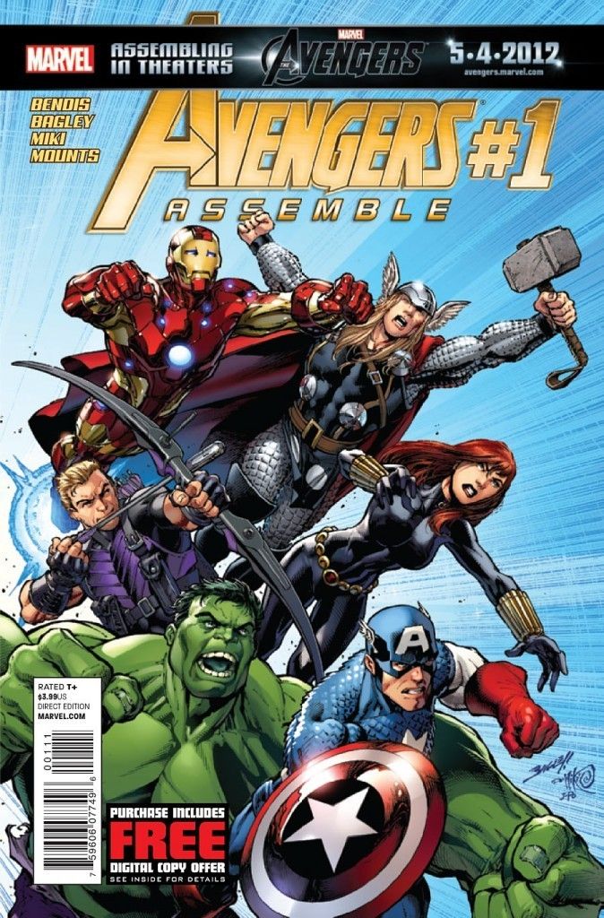   Assemble 1 1st Print First Printing 2012 Marvel Movie Bendis