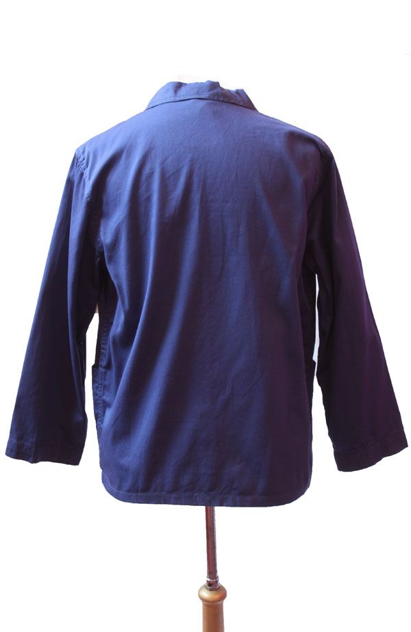 Mens French Workmans Blue Jacket Bill Cunningham (Navy Blue)