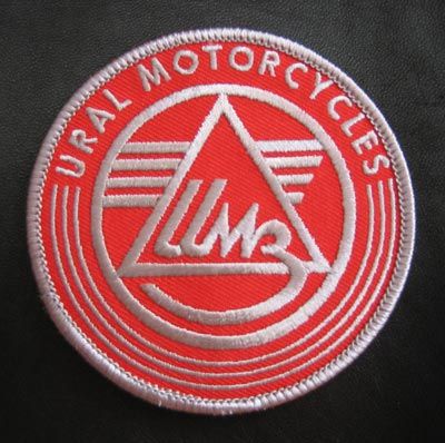 RUSSIAN MOTORCYCLES URAL PATCH BIKE SIDECAR EMBROIDERED EMBLEM TWO 