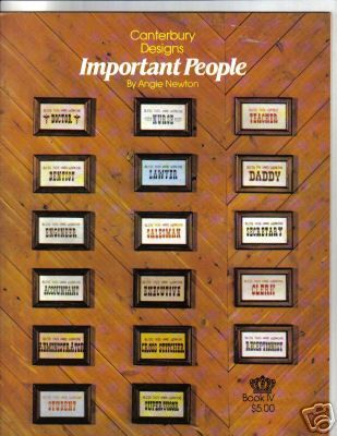 important people cross stitch  2 10 buy