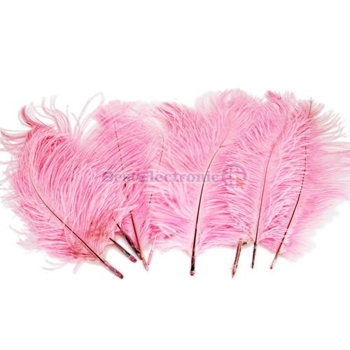 NEW Pink 10pcs 10 12 inch Ostrich Feathers optional color​s wedding 