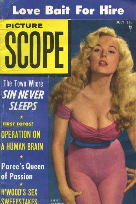 Vintage GGA Sleaze Pin Up Scope 7 56 Betty Brosmer