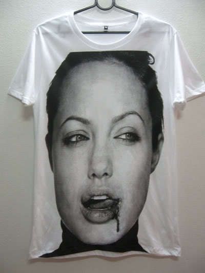 angelina jolie brad pitt movie star rock t shirt l