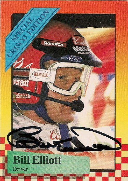 Bill Elliott autographed 1989 MAXX COORS FORD THUNDERBIRD #9 WINSTON 