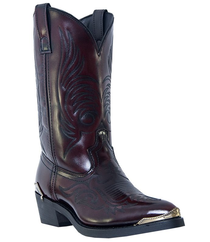 Mens Dingo Asphalt Cowboy Boots Tamaro Leather E w Narrow Toe Black 