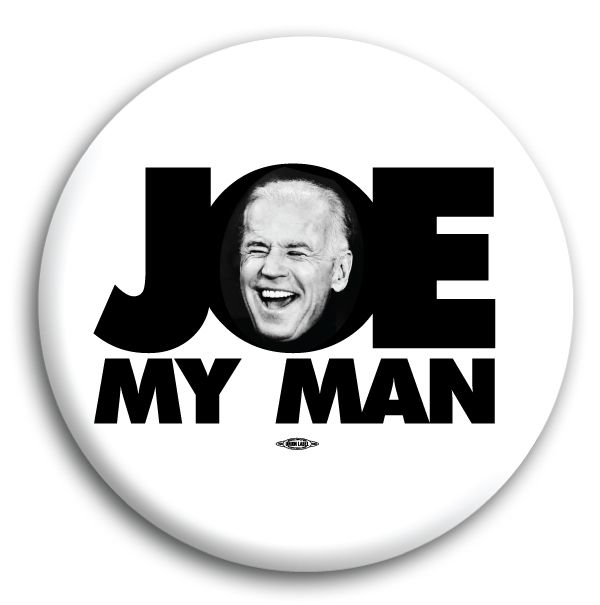 JOE BIDEN MY MAN DEBATE VICE PRESIDENT OBAMA CAMPAIGN POLITICAL BUTTON 