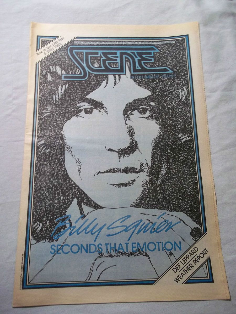 SCENE MAGAZINE NORTHEAST OHIO CLEVELAND BILLY SQUIER DEF LEPPARD