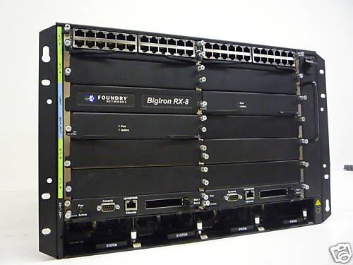 Foundry Networks BigIron Bi RX 8 AC Bundle 2 RX BI24C