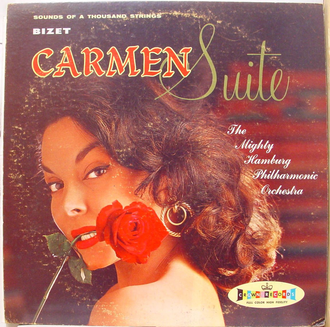 Karl Jergens Bizet Carmen Suite LP Mint Crown 189 Red Vinyl Record 