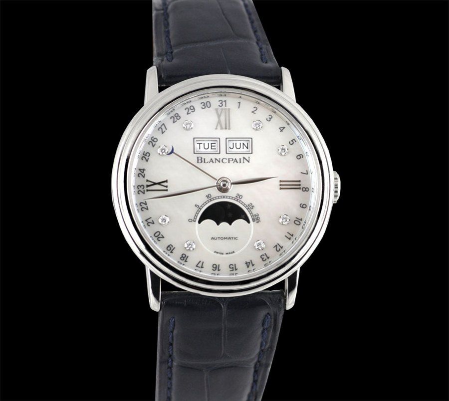 Blancpain Villeret No 724 SS Diamonds Moonphase MOP RRP £6 495