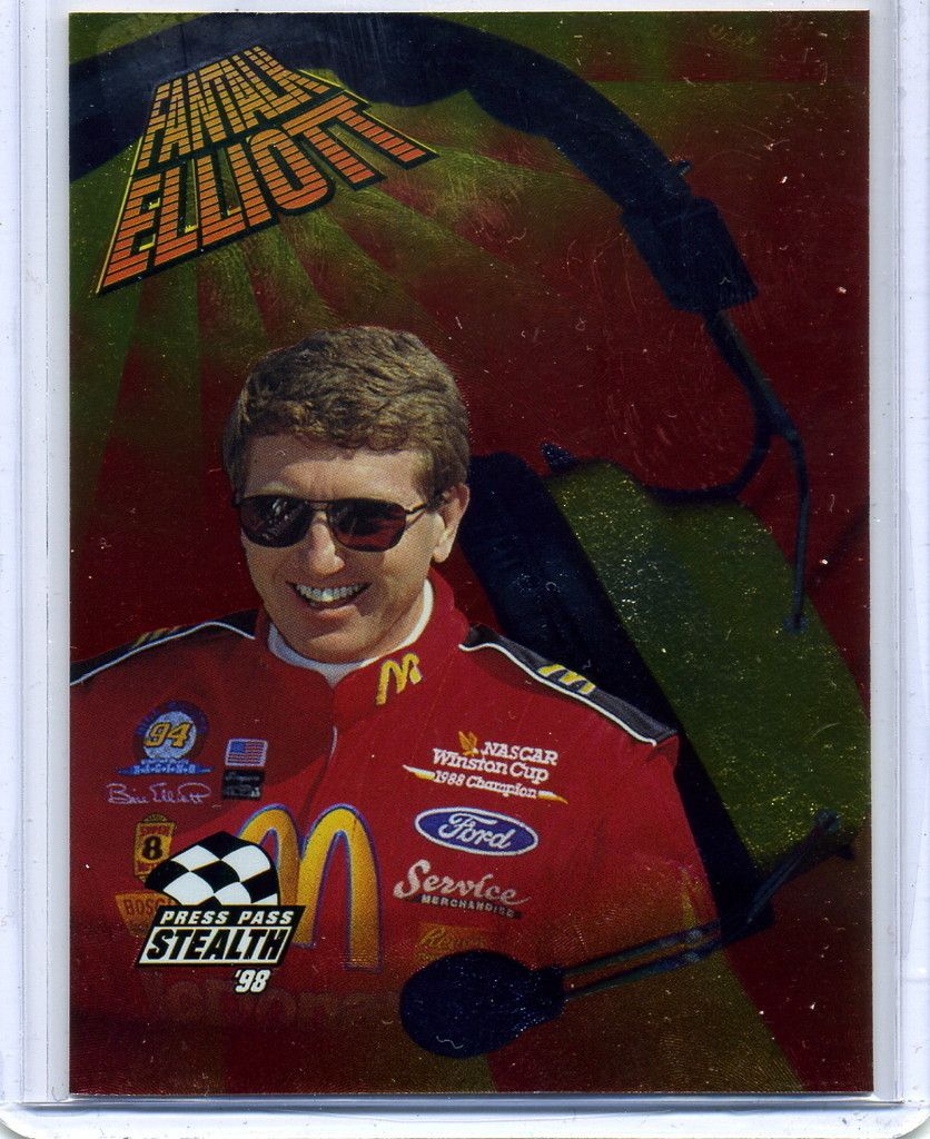 Bill Elliott 1998 Press Pass Stealth Fan Talk