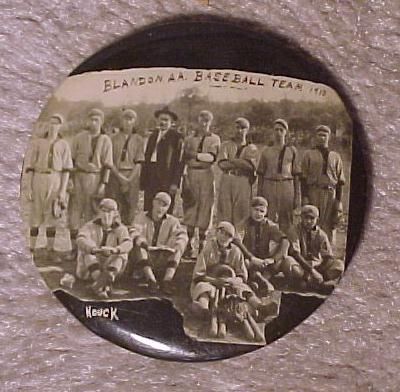  Blandon AA Baseball Team Celluloid Advertising Pocket Mirror Blandon 