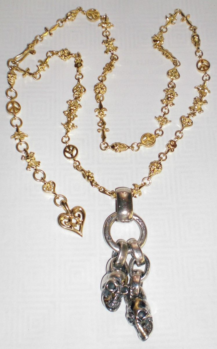 Bill Wall Personal Custom 1 of A Kind Small Chain Necklace Solid 18K 