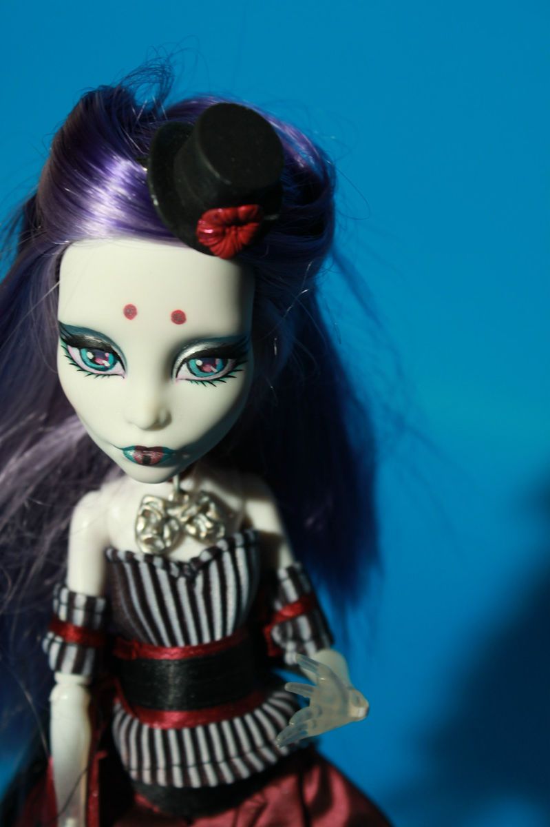   Spectra Vondergeist Custom Doll Black Circus Freak Gothic OOAK