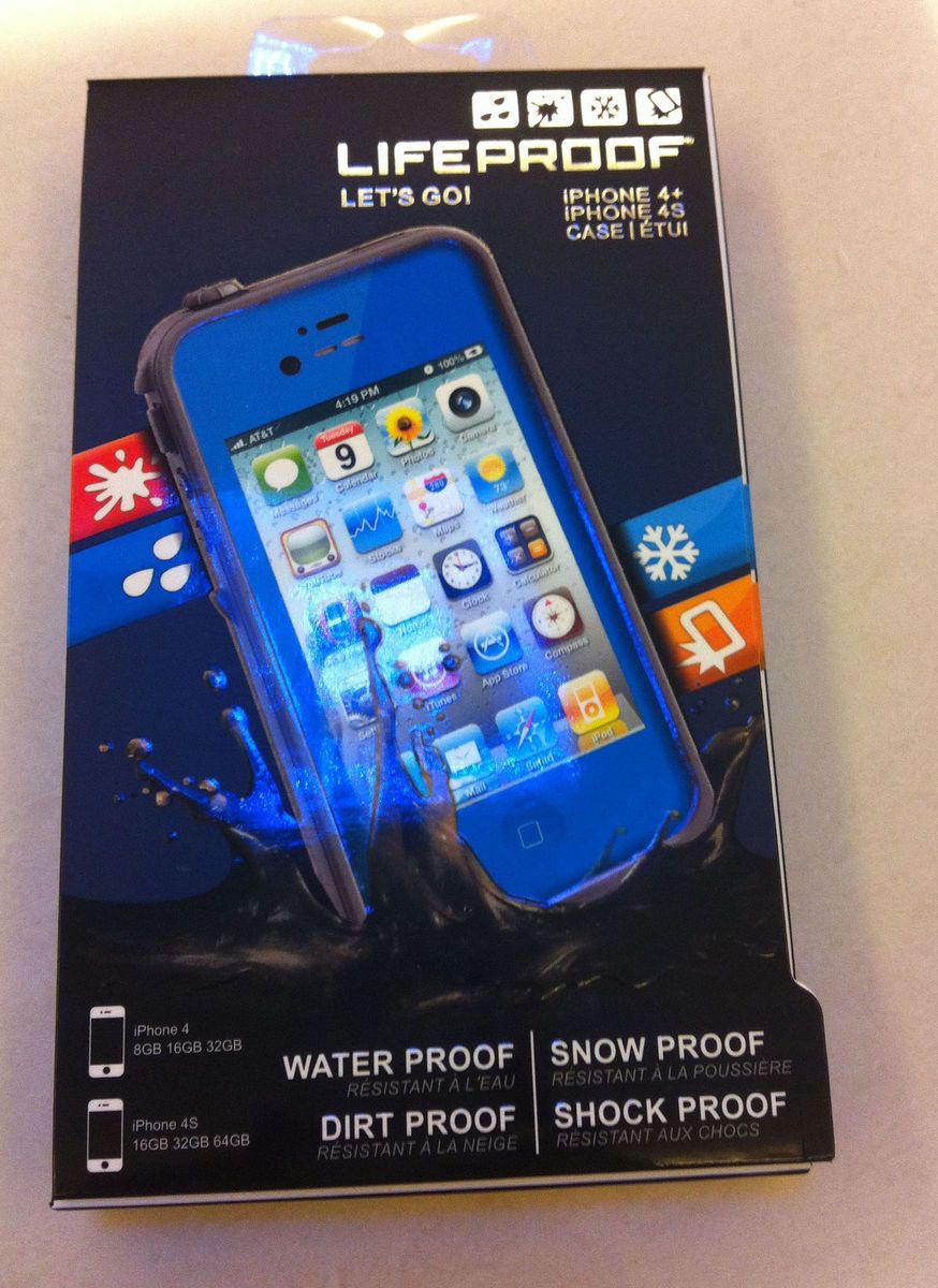 New Navy Dark Blue LifeProof Water Shockproof Case for iPhone 4S 4 