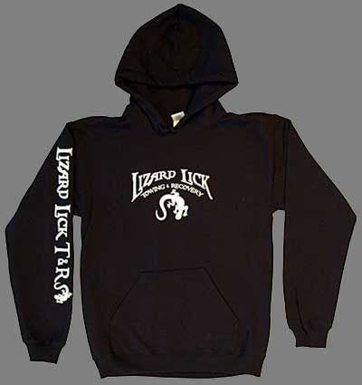 Lizard Lick Towing Ronizard Black Hooded Sweatshirt