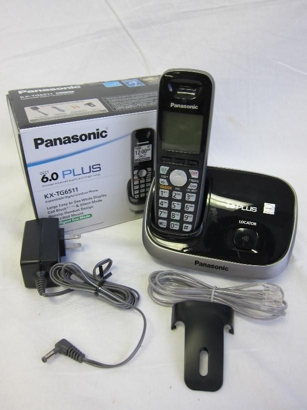   TG6511B DECT 6 0 Plus Expandable Digital Cordless Phone Black