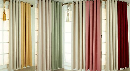 Blackout Curtain Liner 2 Panel Fabric Window Thermal Insulated 5 