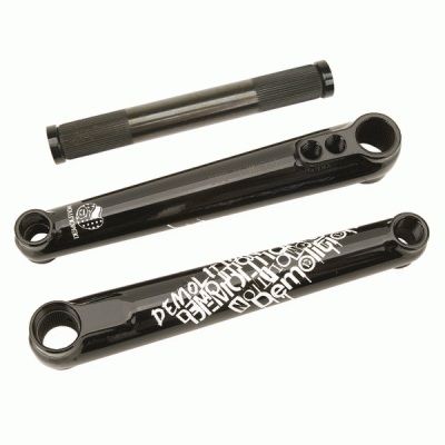 Demolition Medial 2 0 BMX Cranks Black 165mm Flatland Fixed Gear FGFS 