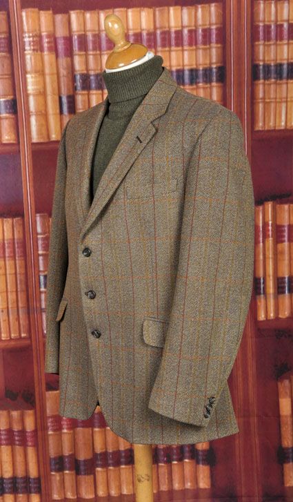 SUPERB BLADEN CHECK TWEED HACKING JACKET 44