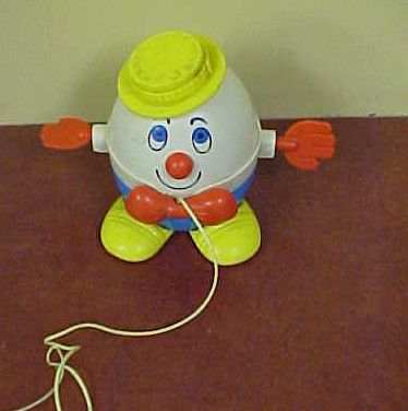  Vintage Fisher Price Humpty Dumpty Pull Toy