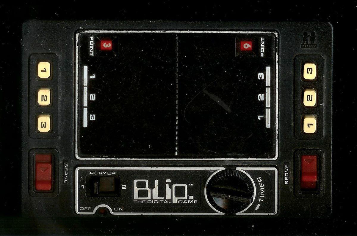 1980s Tomy Blip Digital Electronic Handheld Travel Game Toy Tomytronic 
