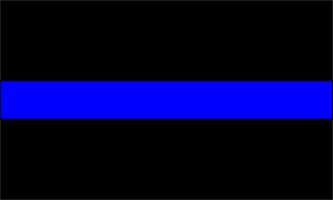 Law Enforcement Thin Blue Line Reflective Decal Sticker