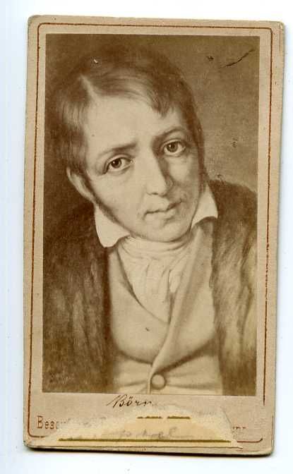 127180 Ludwig BORNE German political WRITER Vintage CDV Card