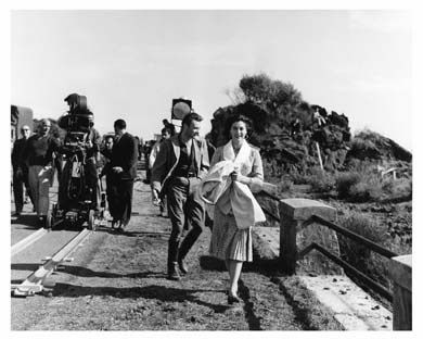 Ava Gardner Dirk Bogarde on Set Still Angel Wore B747