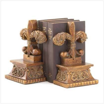 Brand New Decorative Fleur de Lis Bookends Fast SHIP