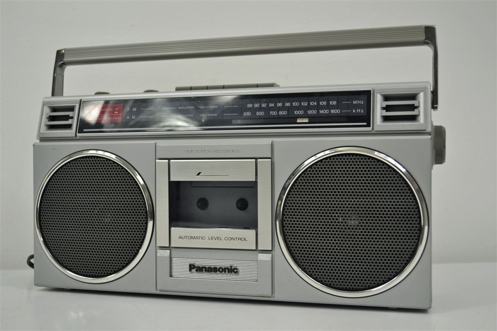 Panasonic Boombox AM FM Radio Cassette Deck Tape Player Recorder RX 