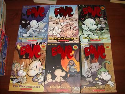 bone book lot jeff smith 1 4 6 8 set vg a3