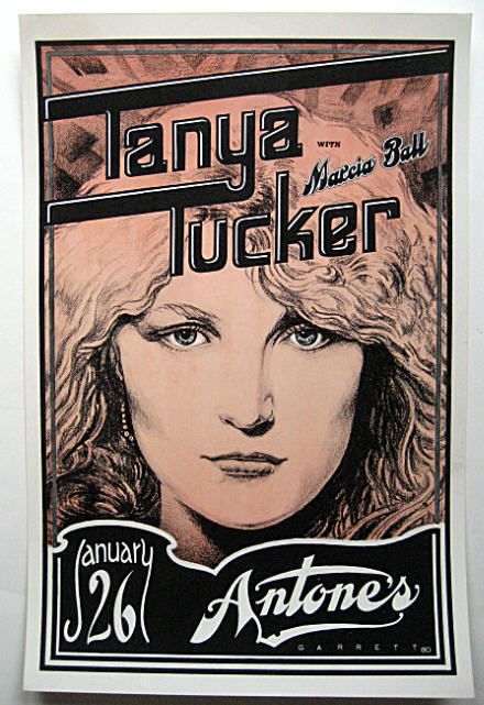 1980 DANNY GARRETT ORIGINAL TANYA TUCKER MARCIA BALL ANTONES ARMADILLO 