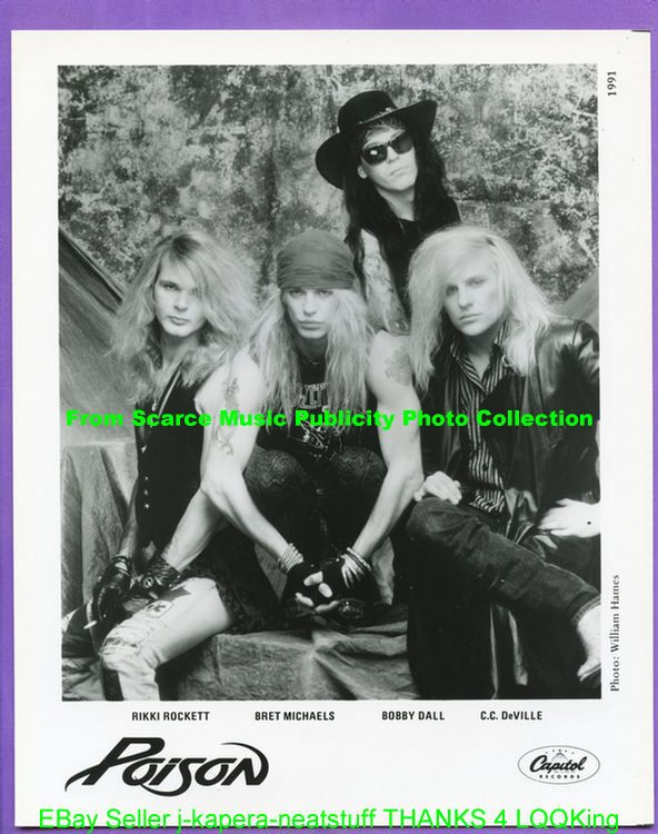 1991 Poison Rikki Rockett Bret Michaels Bobby Dall